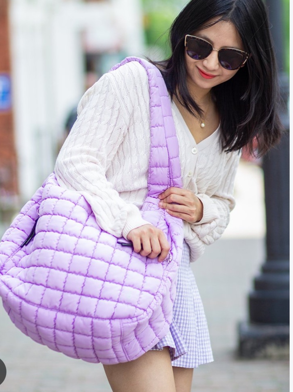 Free People quilted puffer bag